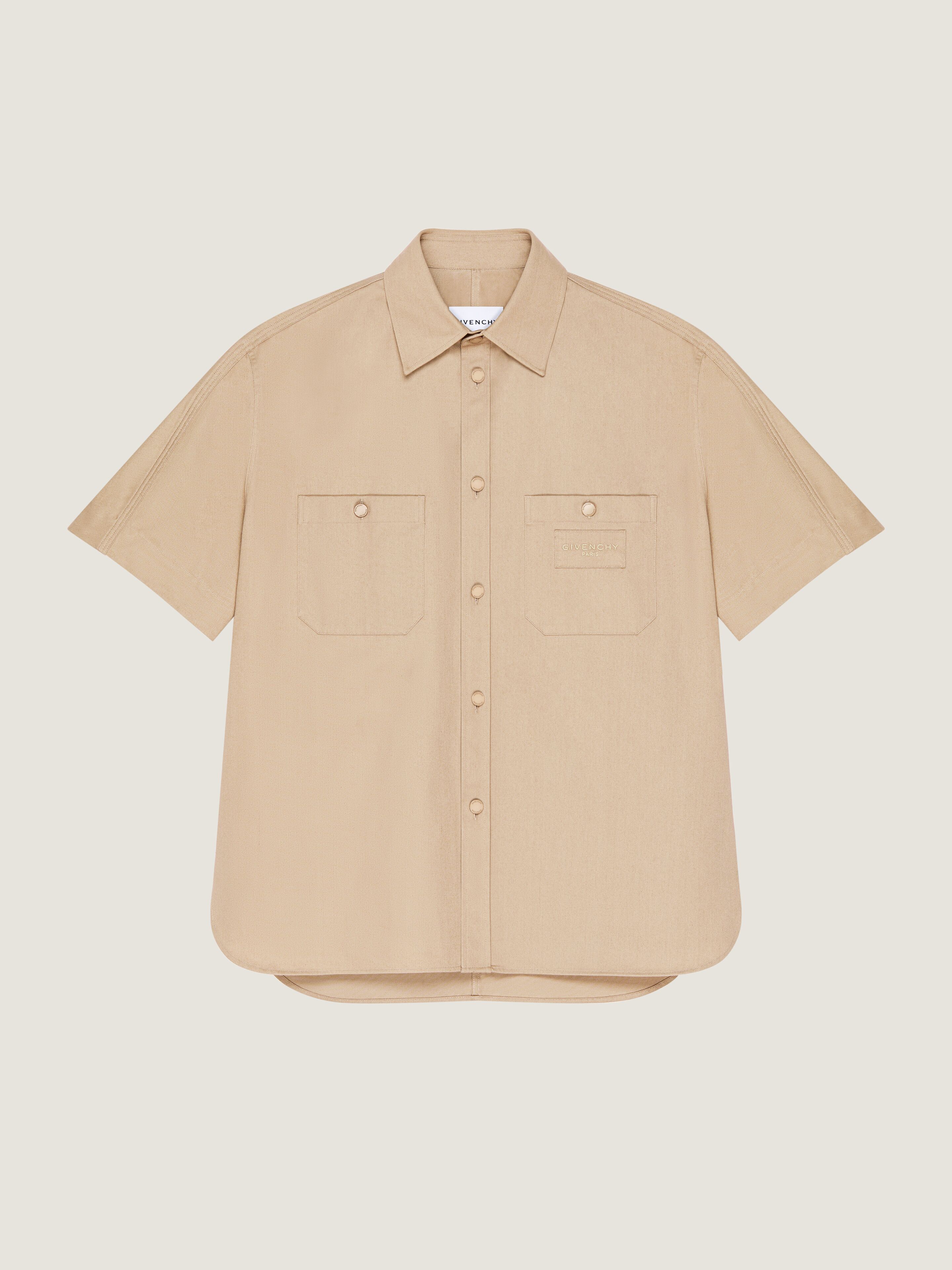 Couture Seam shirt in cotton with GIVENCHY Paris patch